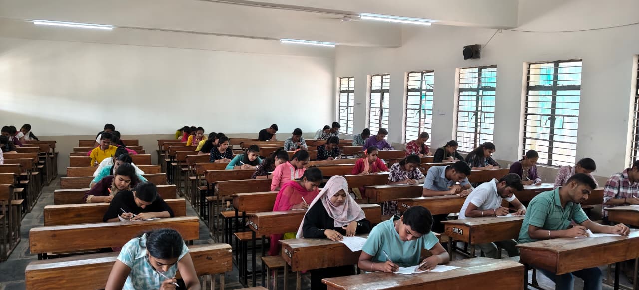 Students in exam hall